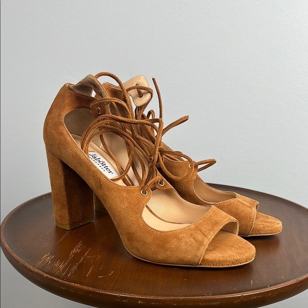 J’abotter women’s sz 38 made in Italy block heel sandals
